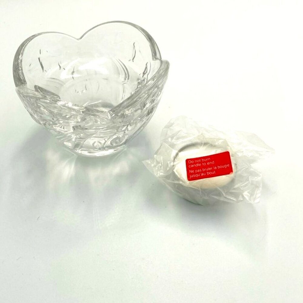 Mikasa Bridal‎ Lily Crystal Candle Votive Japan w/ Tea Light & Original Box